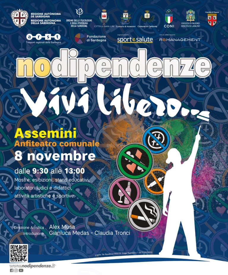 Ad Assemini la nuova tappa del tour “no-dipendenze”. Massiccia presenza delle scuole.